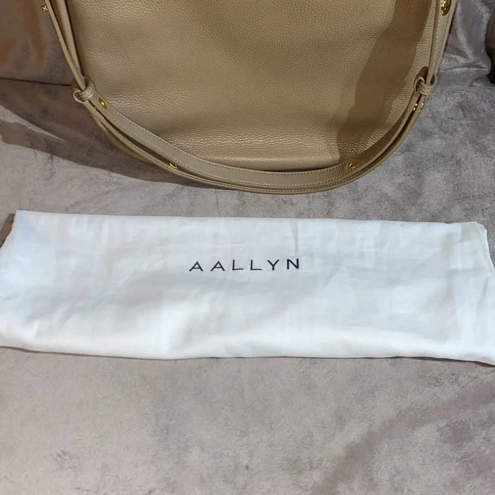 Aallyn Ingrid Marley hobo Biscotti Beige Leather Shoulder Bag